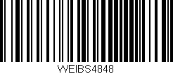 Código de barras (EAN, GTIN, SKU, ISBN): 'WEIBS4848'