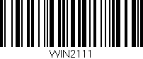 Código de barras (EAN, GTIN, SKU, ISBN): 'WIN2111'