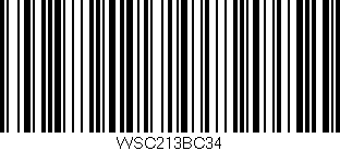 Código de barras (EAN, GTIN, SKU, ISBN): 'WSC213BC34'