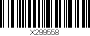 Código de barras (EAN, GTIN, SKU, ISBN): 'X299558'