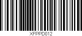 Código de barras (EAN, GTIN, SKU, ISBN): 'XFPPD012'