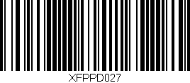 Código de barras (EAN, GTIN, SKU, ISBN): 'XFPPD027'
