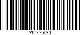 Código de barras (EAN, GTIN, SKU, ISBN): 'XFPPD053'