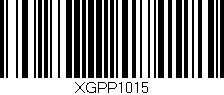 Código de barras (EAN, GTIN, SKU, ISBN): 'XGPP1015'