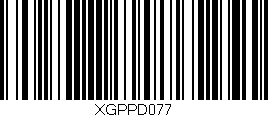 Código de barras (EAN, GTIN, SKU, ISBN): 'XGPPD077'