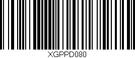 Código de barras (EAN, GTIN, SKU, ISBN): 'XGPPD080'