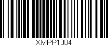 Código de barras (EAN, GTIN, SKU, ISBN): 'XMPP1004'