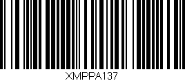 Código de barras (EAN, GTIN, SKU, ISBN): 'XMPPA137'