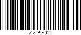 Código de barras (EAN, GTIN, SKU, ISBN): 'XMPSA033'