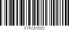 Código de barras (EAN, GTIN, SKU, ISBN): 'XTRGW032'