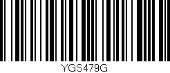 Código de barras (EAN, GTIN, SKU, ISBN): 'YGS479G'