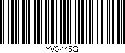 Código de barras (EAN, GTIN, SKU, ISBN): 'YVS445G'