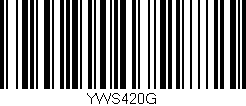 Código de barras (EAN, GTIN, SKU, ISBN): 'YWS420G'