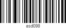 Código de barras (EAN, GTIN, SKU, ISBN): 'asd098'