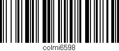 Código de barras (EAN, GTIN, SKU, ISBN): 'colmi6598'