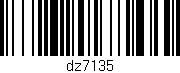 Código de barras (EAN, GTIN, SKU, ISBN): 'dz7135'