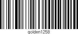 Código de barras (EAN, GTIN, SKU, ISBN): 'golden1258'