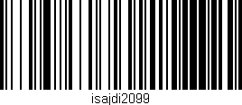 Código de barras (EAN, GTIN, SKU, ISBN): 'isajdi2099'