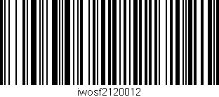 Código de barras (EAN, GTIN, SKU, ISBN): 'iwosf2120012'