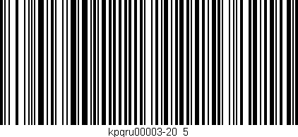 Código de barras (EAN, GTIN, SKU, ISBN): 'kpgru00003-20_5'