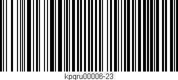 Código de barras (EAN, GTIN, SKU, ISBN): 'kpgru00006-23'
