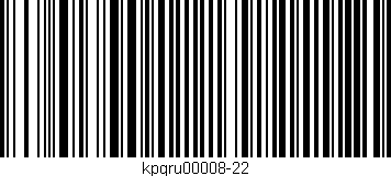 Código de barras (EAN, GTIN, SKU, ISBN): 'kpgru00008-22'