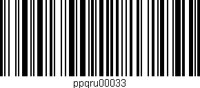 Código de barras (EAN, GTIN, SKU, ISBN): 'ppgru00033'
