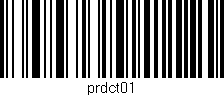 Código de barras (EAN, GTIN, SKU, ISBN): 'prdct01'