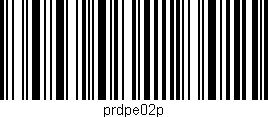 Código de barras (EAN, GTIN, SKU, ISBN): 'prdpe02p'