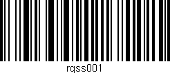 Código de barras (EAN, GTIN, SKU, ISBN): 'rgss001'
