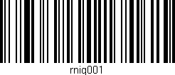 Código de barras (EAN, GTIN, SKU, ISBN): 'rnig001'