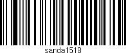 Código de barras (EAN, GTIN, SKU, ISBN): 'sanda1518'