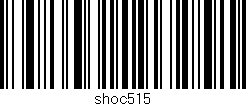 Código de barras (EAN, GTIN, SKU, ISBN): 'shoc515'