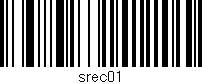 Código de barras (EAN, GTIN, SKU, ISBN): 'srec01'