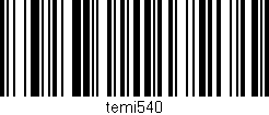 Código de barras (EAN, GTIN, SKU, ISBN): 'temi540'