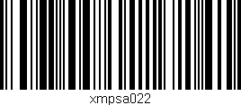 Código de barras (EAN, GTIN, SKU, ISBN): 'xmpsa022'