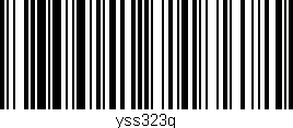 Código de barras (EAN, GTIN, SKU, ISBN): 'yss323g'