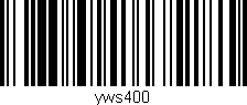 Código de barras (EAN, GTIN, SKU, ISBN): 'yws400'