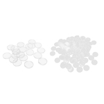 20 + 100 Pces Pieces Clear Coin Cases Round Armazenamento Exibir Titular Caixa Fornecedores