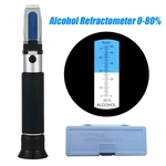 0 ~ 80% Refratômetro Álcool Medida ATC Ferramenta Portátil Vinho Tester Cerveja