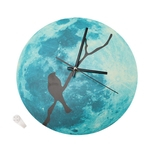 30 centímetros impermeável incandescência Lua Relógio de parede de suspensão Relógio Quarto Home Decor (# 3)