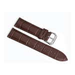 20/22 milímetros Genuine Leather Watch Strap relógio de pulso Bamboo Pattern Band para regular Assista