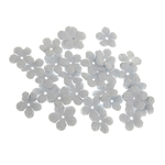 30 Tecido De Veludo Embelezamento De Flores Scrapbooking Applique Craft Light Blue