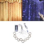 200 LED partido cortina de casamento luz de fadas luz corda usb