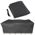 200x160 cm Preto Tampa de Mobiliário Ao Ar Livre À Prova D 'Água Toalha de Mesa Cadeira Abrigo Jardim Pátio Protetor de Praia Chuva Neve Dossel