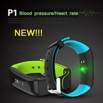 2017 Novo Design Inteligente Pulseira Moda Pressão Arterial Heart Rate Monitor de sono Assista Waterproof Swim pedômetro chamada de lembrete Smartband para iOS Android Phones prese