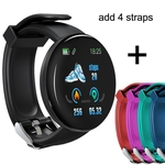 2019 Bluetooth relógio inteligente Homens Blood Pressure Rodada Smartwatch Women Watch impermeável Sport Rastreador WhatsApp para IOS Android