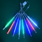 30CM Waterproof Meteor Outdoor chuveiro de chuva 8 tubos de LED Luzes Cordas para o partido do casamento do Natal Decoração 110-240V Regulamento britânica