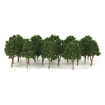 20pcs árvore Modelos Comboio em Miniatura Cenário da estrada de ferro Supplies Dard Verde 7.5cm Home decoration