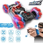 1:16 4WD RC Stunt Car Watch Control deformáveis ¿¿Indução Gesto com LED luz elétrica Transform Deriva Toy